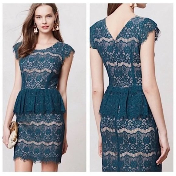 Anthropologie Dresses & Skirts - Anthropologie Maeve Elsa Peplum Lace Dress